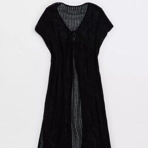 (NWT) New With Tags Aerie Crochet Maxi Cape Swim Cover Up Size Large (L)